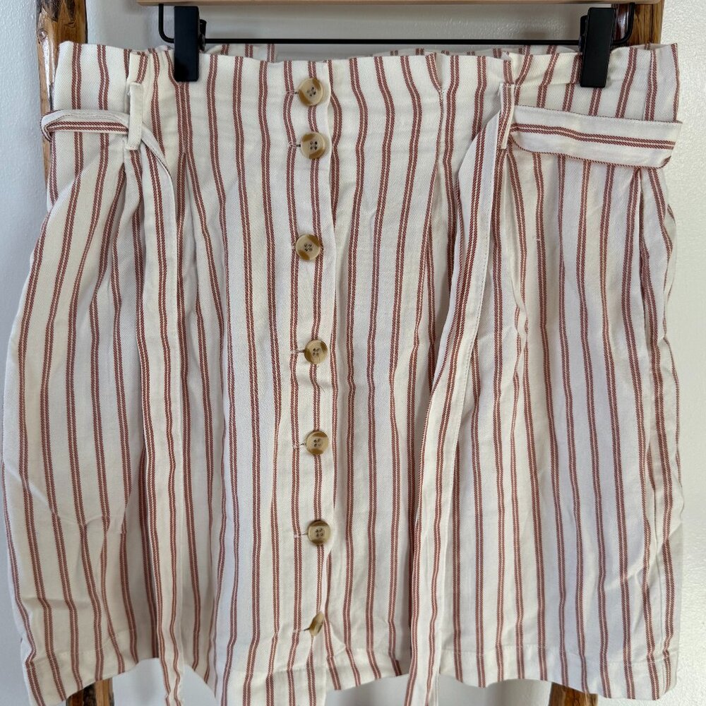 Thread & Supply Striped Mini Skirt